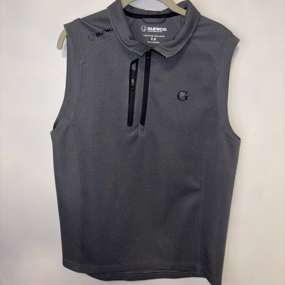 Sunice Axel Element Shield Lightweight 1/2 Zip Vest Performance Golf Men's M